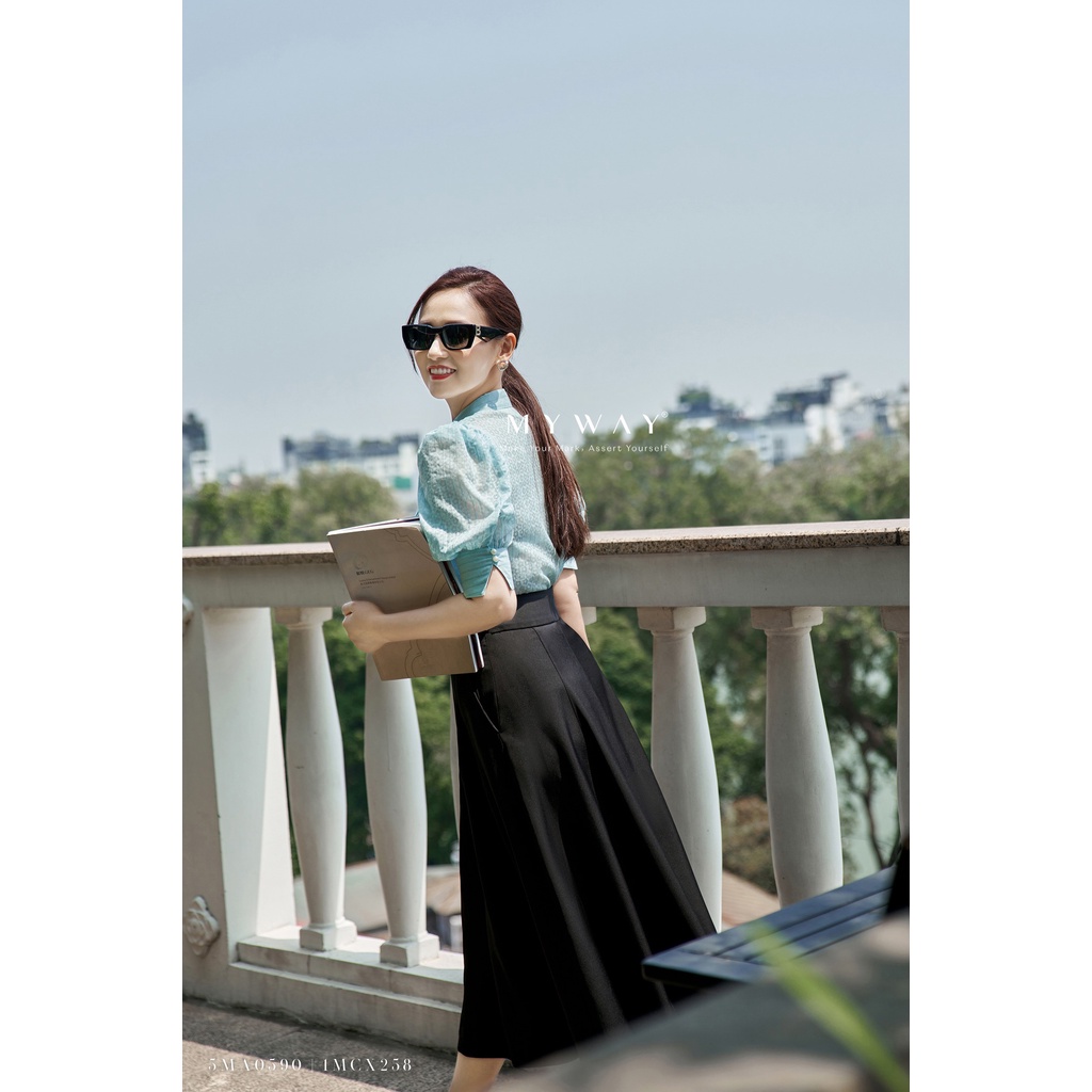 Áo Sơ Mi Nữ Công Sở MY WAY Tay Bồng Sang Trọng 5MA0590