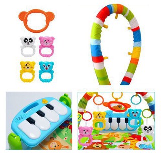 RẺ VÔ ĐỊCH !!! Thảm 9BABY  nằm chơi nhạc hình thú ngộ nghĩnh cho bé hình chú khỉ - Chân màu xanh lá