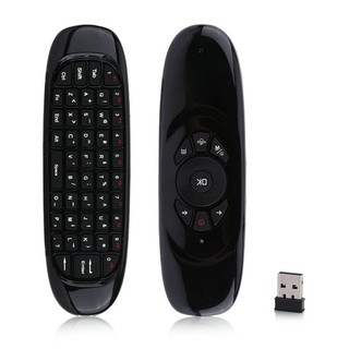 Bàn phím chuột bay Air Mouse C120 không dây điều khiển tư xa - Dùng pin sạc