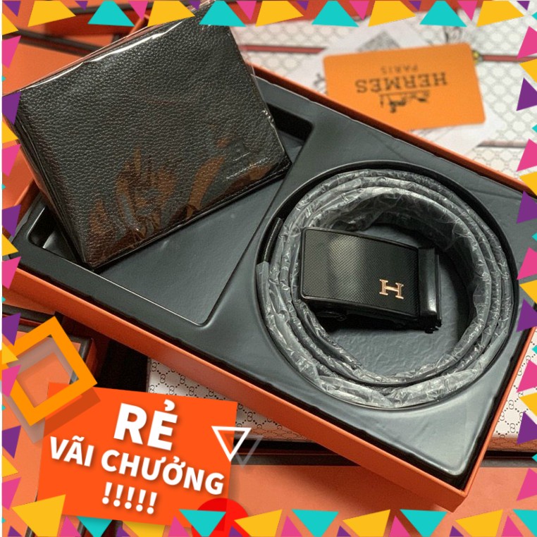 ❤️BỘ QUÀ TẶNG VÍ + THẮT LƯNG NAM CAO CẤP FULL BOX