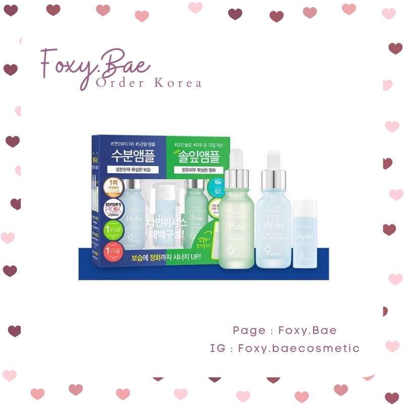 Set serum dưỡng da  9wishes