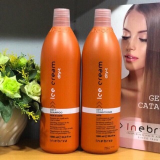 Dầu gội xả tóc khô rối Dry-t Inebrya 1000ml