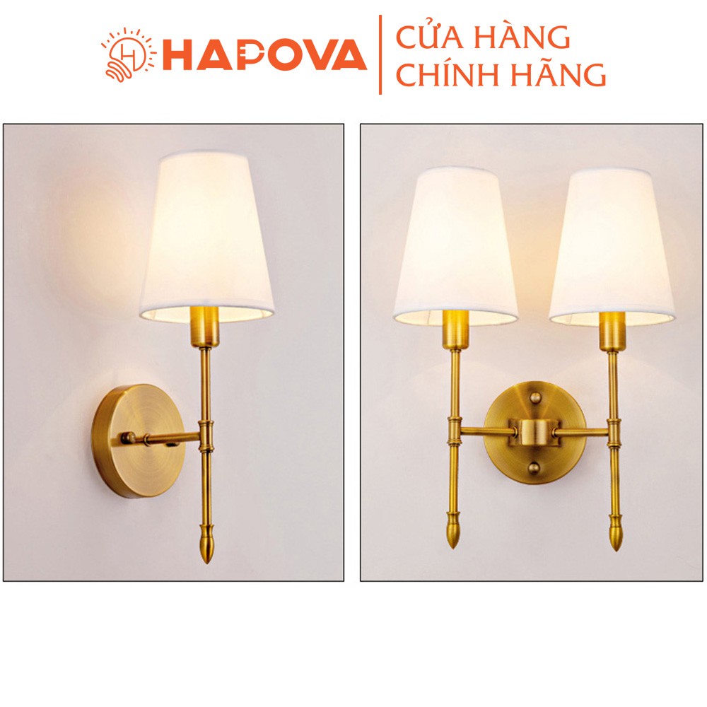 Đèn trang trí phòng ngủ, Đèn gắn tường HAPOVA MABEL 0406