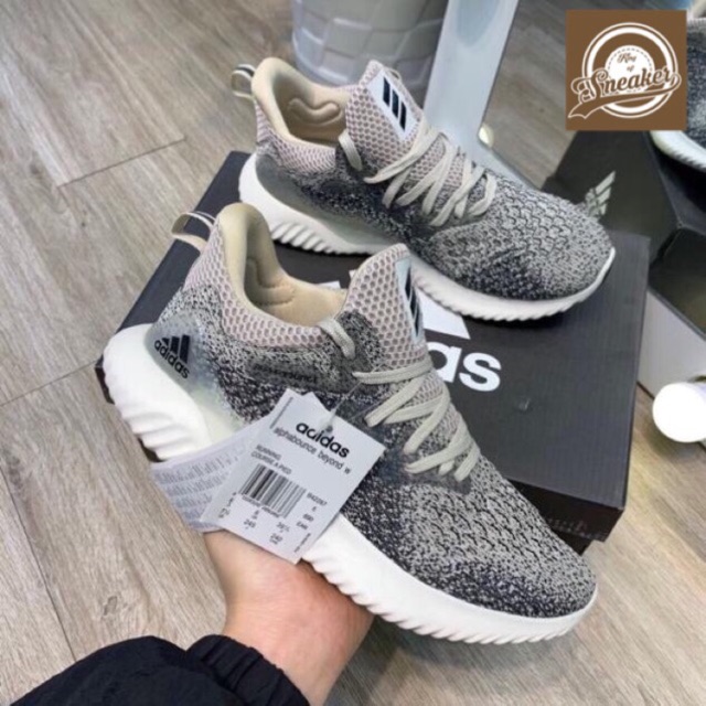 Giầy thể thao, sneaker ALPHABOUNCE BEYOND xám chấm đặc biệt thời trang nam, nữ dạo phố Còn Hàng > @ :P