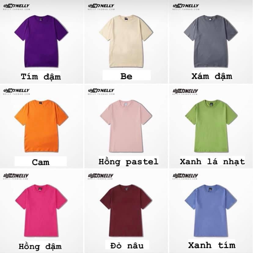 Áo thun trơn ngắn tay cotton Nelly Heybig