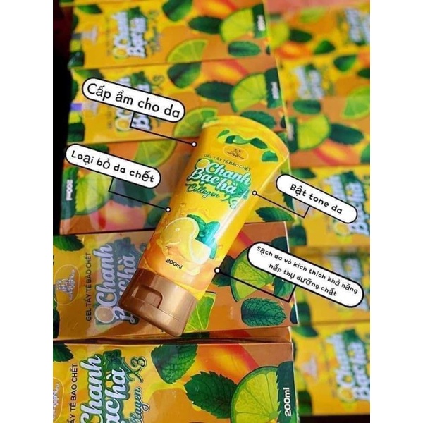 Tẩy Tế Bào Chanh Bạc Hà Collagen X3 Đông Anh Chính Hãng