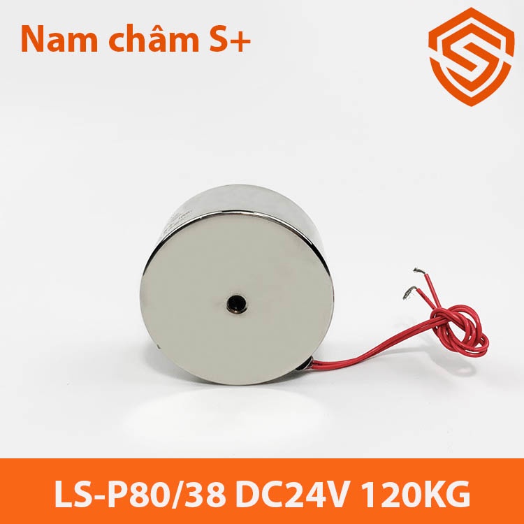 Nam châm điện LS-P80/38 24V 120KG