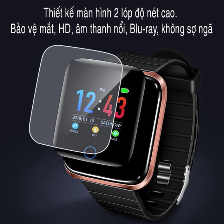 Đồng Hồ Thông Minh D28 Cao Cấp- Smartwatch Đa Chức Năng Kết Nối Bluetooth, Nhận Thông Báo Điện Thoại, Theo Dõi Sức Khỏe