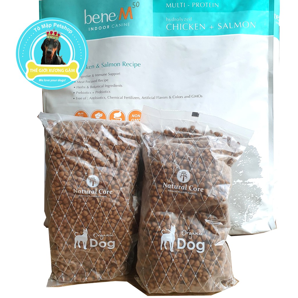 HẠT NATURAL CORE BENE M50 CHO CHÓ THỊT GÀ & CÁ HỒI 500GR/10KG