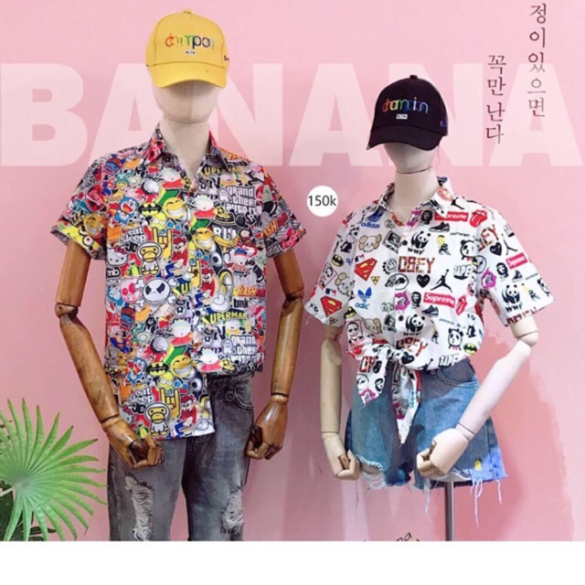Sơmi Hoạt Hình BIG SIZE in NYALWAYS  🔥