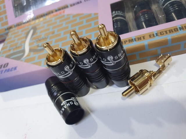 Jack rắc AV hoa sen RCA hãng Goldsnake, LS, Palic, nakamichi....