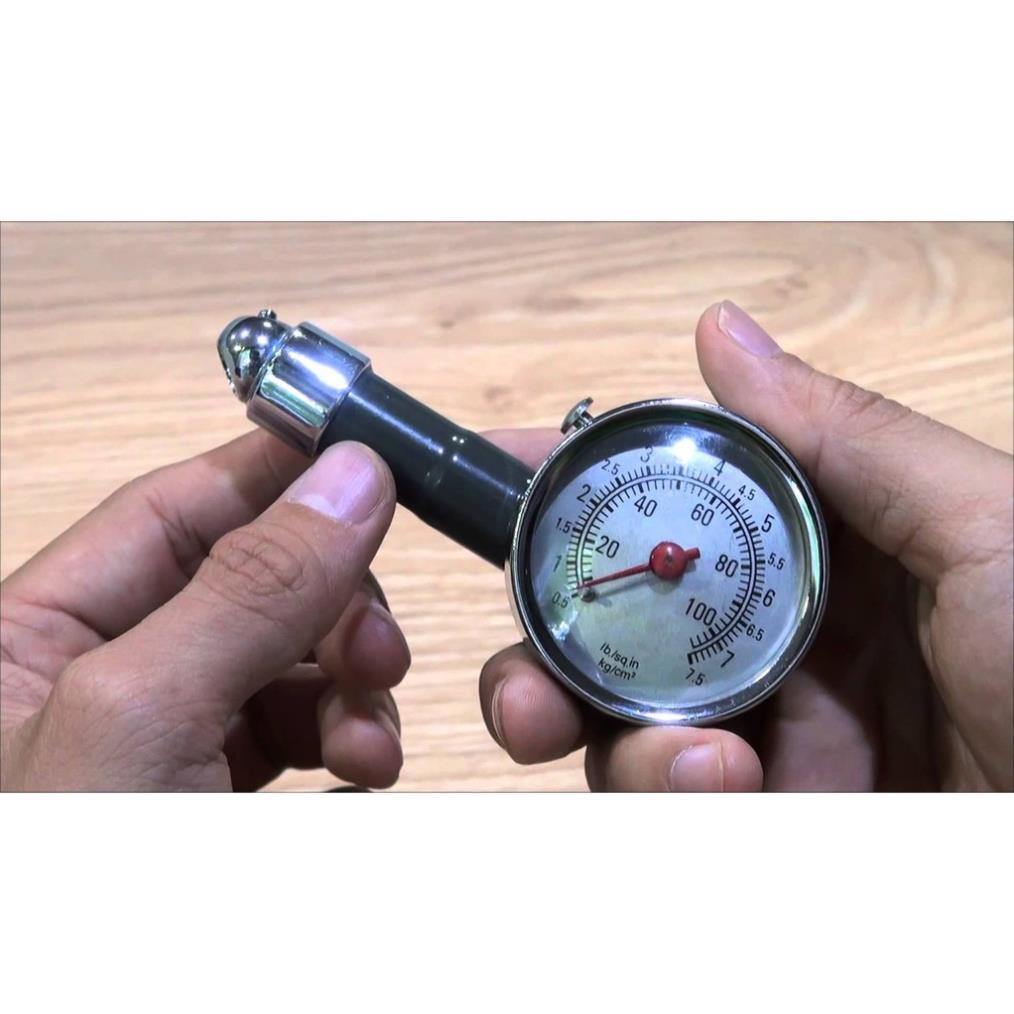 Đồng Hồ Đo Áp Suất Lốp Xe Hơi (Đen Hộp Nhựa) - HV Store 447