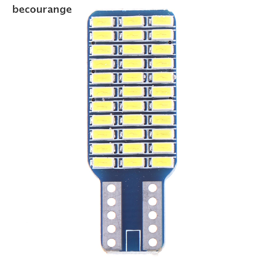 Bóng Đèn LED Canbus T10 3014 W5W 33 SMD Ánh Sáng Trắng Cho Cửa Xe Hơi