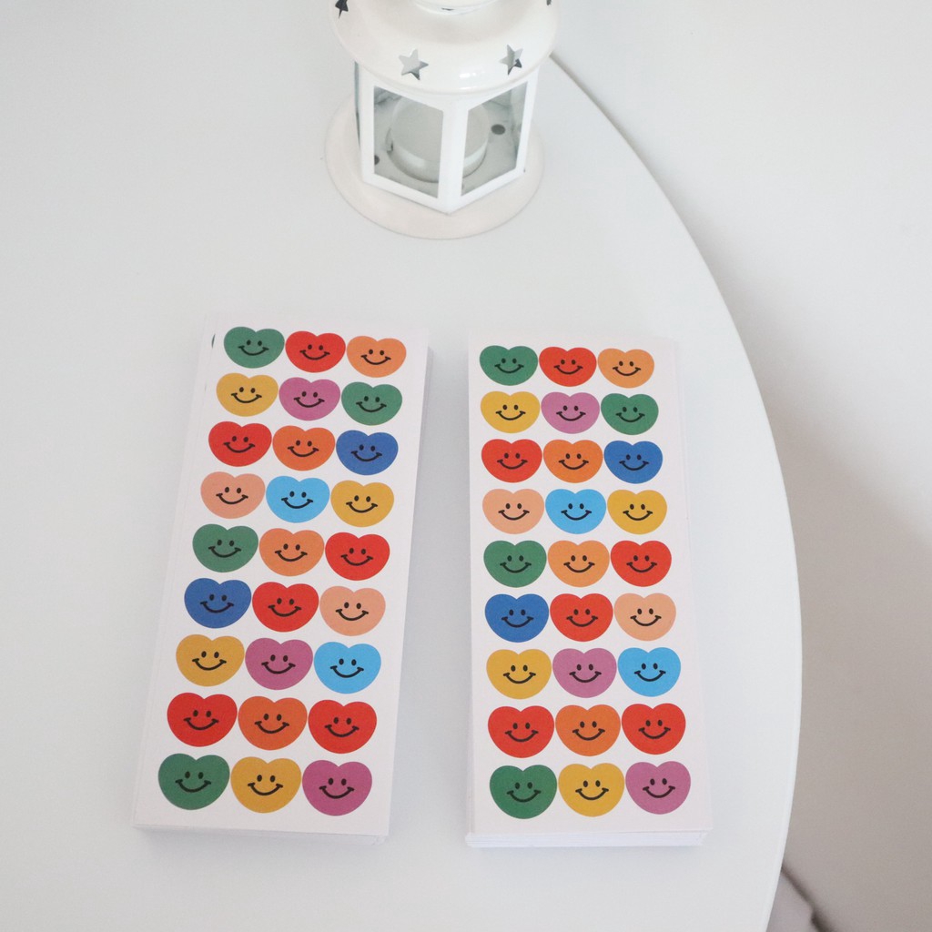 Set sticker in hình mặt cười dễ thương