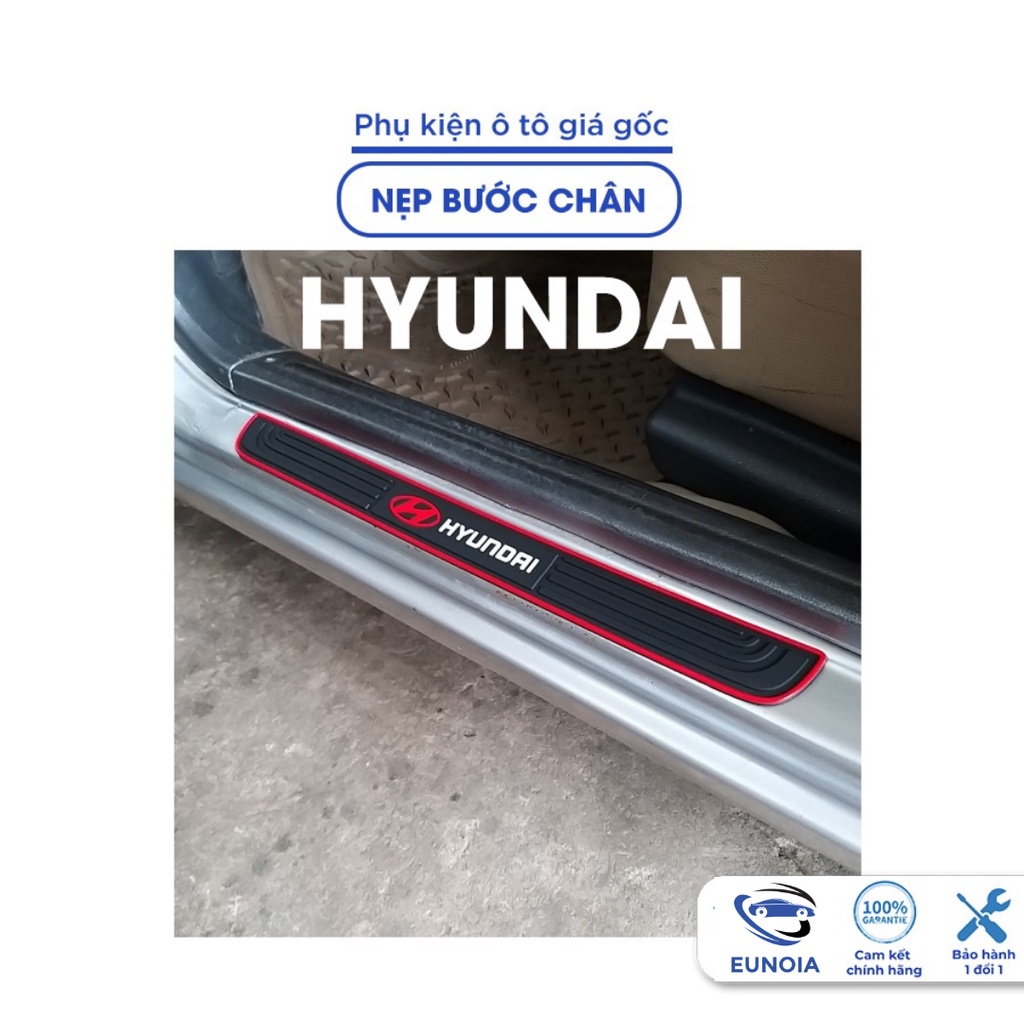 Nẹp chống xước cửa ô tô, Nẹp cửa bảo vệ bước chân cửa xe oto Hyundai i10 accent elantra tucson santafe