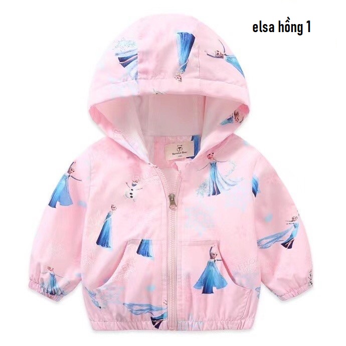 Áo Khoác Gió Trẻ Em  2 lớp hàng Quảng Châu cao cấp  size 100-140