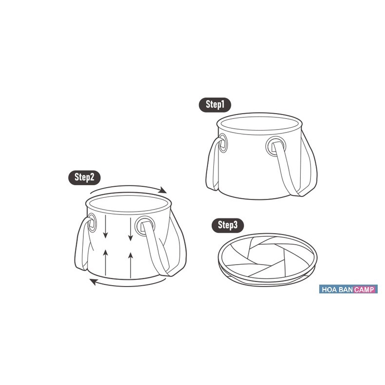 Xô Nước Tròn Gấp Gọn NatureHike NH20SJ040 | 20L
