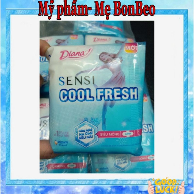 Băng vệ sinh Diana Sensi Cool Fresh mát lạnh 8 miếng