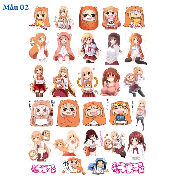Sticker/ Hình dán anime Himouto Umaru Chan
