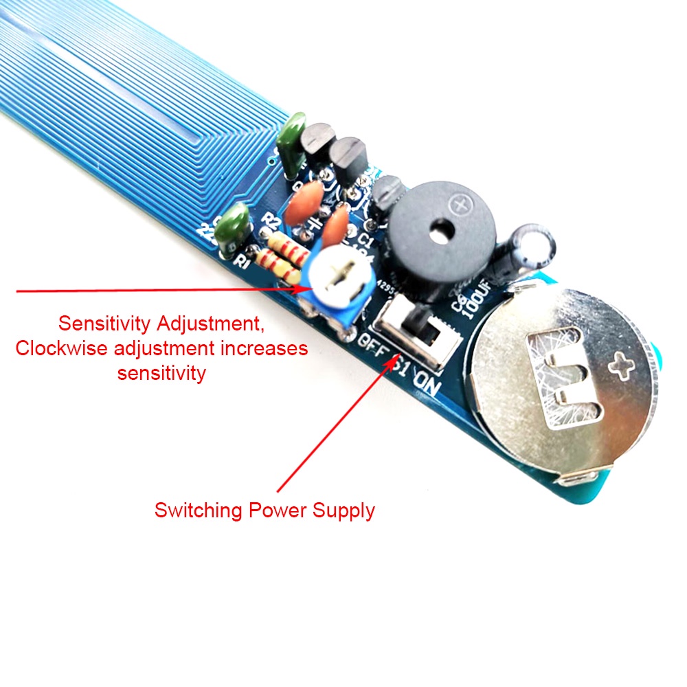 Bộ dụng cụ dò kim loại PCBFUN DC3-5V chuyên dùng trong giảng dạy