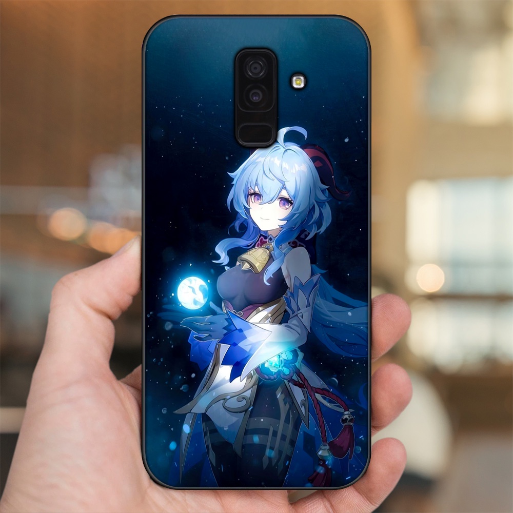 Ốp lưng Samsung A6 Plus viền đen in hình Ganyu Genshin Impact