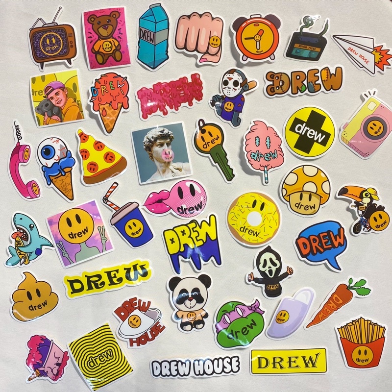 Sticker mũ bảo hiểm chống nước nhiều chủ đề