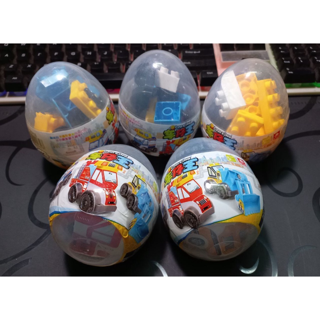 Bộ Gạch Nhựa Lắp Ghép Mini, Lắp Ráp Xe Oto Dạng Quả Trứng, Đồ Chơi Giáo Dục Cho Bé 07007