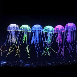 1 Con Sứa Silicone Phát Quang Trang Trí Bể Cá