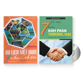 Sách - Combo: Sổ tay 7 Bước đàm phán thương mại + Du lịch Việt Nam - Ẩm thực & Cảnh điểm + DVD quà tặng