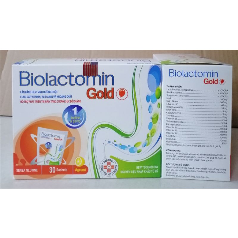 Cốm Biolactomin giúp cân bằng hệ tiêu hóa.