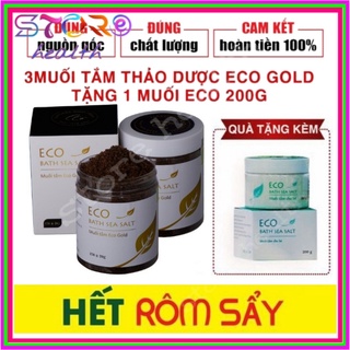 [COMBO SIÊU RẺ] 3 MUỐI TẮM BÉ ECOGOLD 400G TẶNG 1 MUỐI ECO 200G- DÙNG CHO TRẺ TỪ SƠ SINH,  GIẢM NHANH RÔM SẢY, MẨN NGỨA