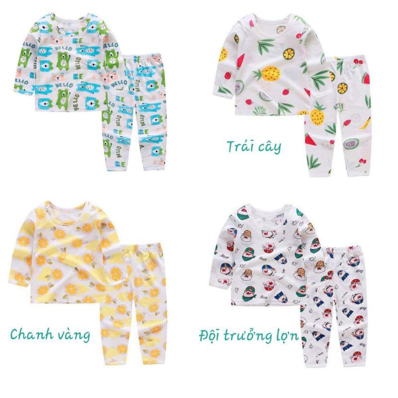 !!!sale giá sốc!!! Bộ thông hơi cotton dài tay xuất Nhật cho bé 7-15kg