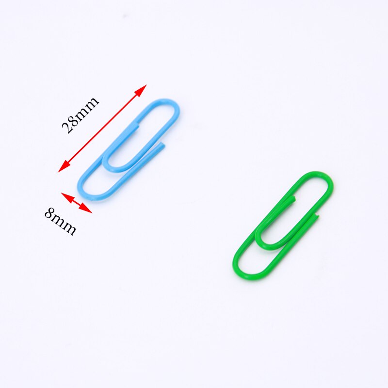 Set 50 kẹp giấy nhiều màu sắc cỡ 28mm tiện dụng