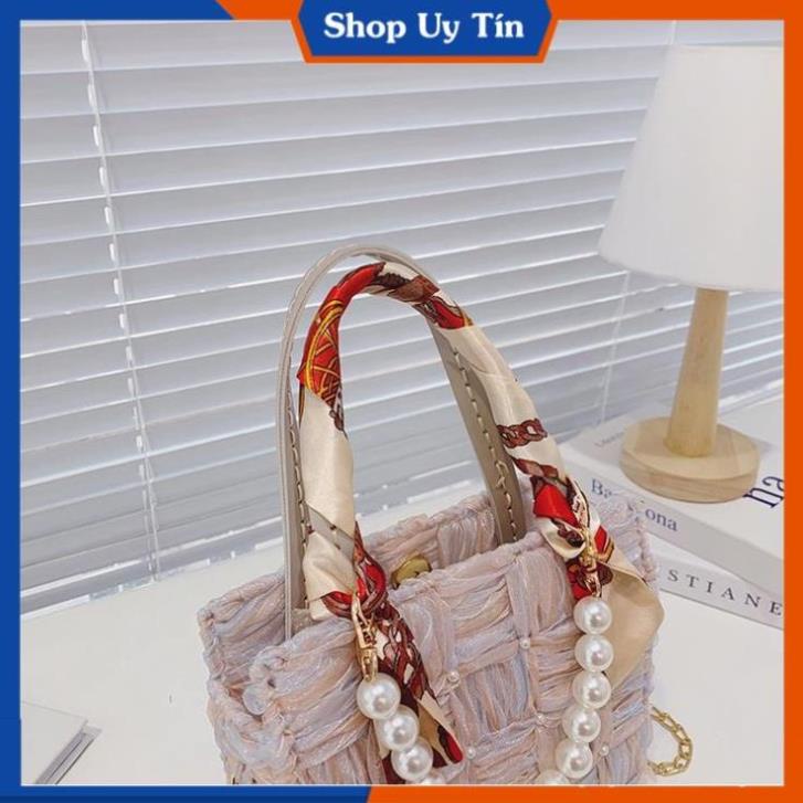 [ FREESHIP 50K ] Túi Xách Handmade Tự Đan Ruy Băng - Phụ Kiện Đan Túi