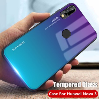 Ốp điện thoại tráng gương màu gradient cho Huawei Nova 3