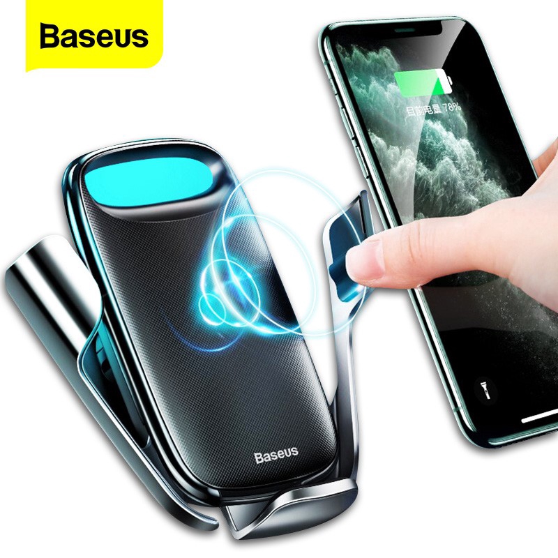 Bộ Sạc Không Dây Baseus 15W Qi Siêu Nhanh Gắn Xe Hơi Cho Điện Thoại Samsung S2011