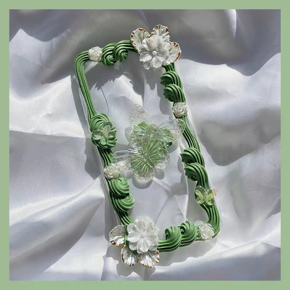 Ốp bảo vệ điện thoại Bướm xinh xắn handmade nhiều màu sắc tùy chọn cho tất cả các dòng điện thoại