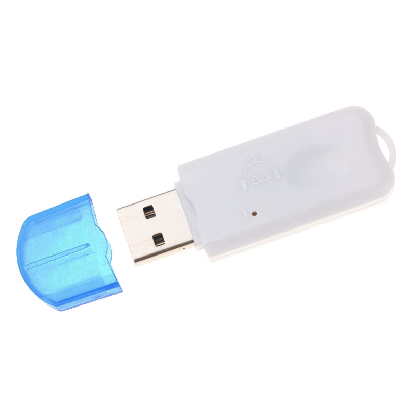 Bộ chuyển đổi bluetooth không dây cổng USB âm thanh nổi với micro cho xe hơi