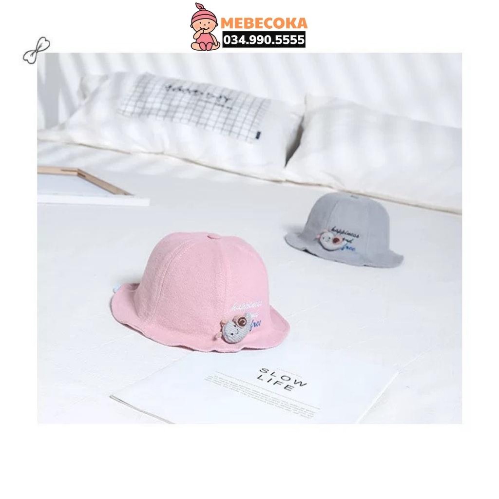 Mũ cho bé, mũ bucket Gắn Sâu, vành nón tai bèo tròn cho bé Trai bé Gái chất liệu CAO CẤP