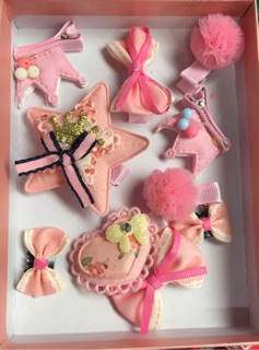 Hộp cột tóc công chúa 10 chi tiết cột kẹp cute