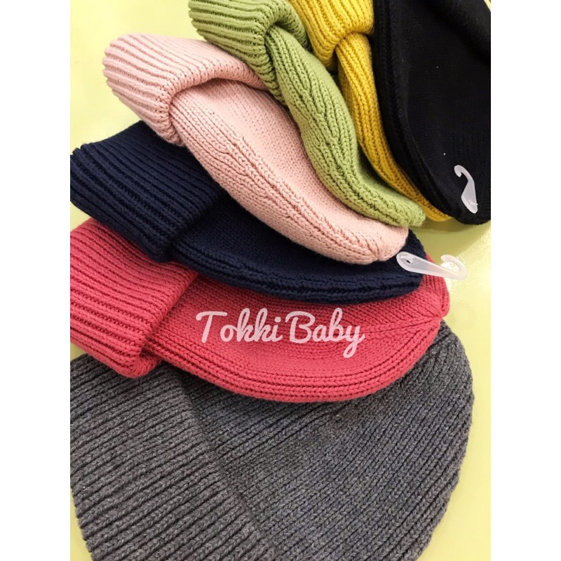 Mũ len 7 màu basic dư xịn cho bé