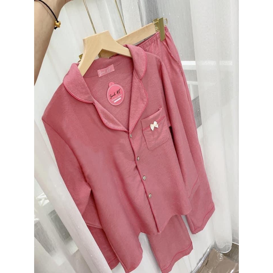 Bộ Đồ Pijama 🌸 Bộ Nhung Tăm Tay Dài Cao Cấp | BigBuy360 - bigbuy360.vn