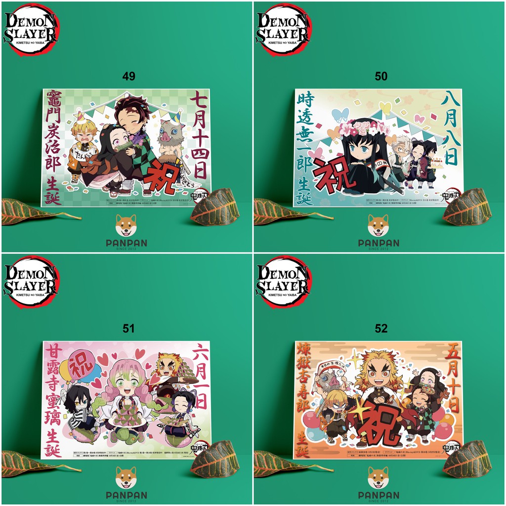 Postcard Cao Cấp - Poster Kimetsu no Yaiba (3)