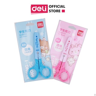 Kéo thủ công học sinh deli, xanh/hồng - 1 chiếc - 6022 - deli