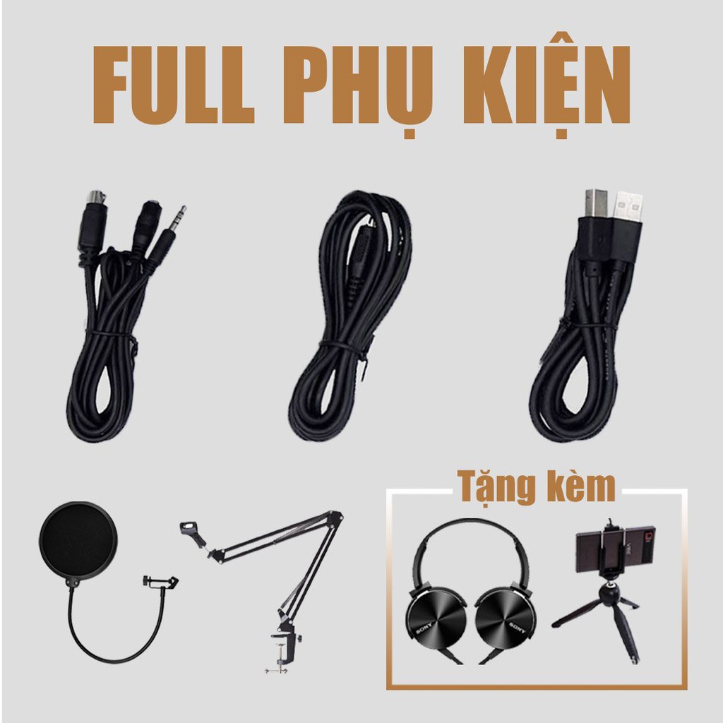 【Chính hãng】COMBO Bộ livestream XOX K10 Micro thu âm AMI V9  - BẢO HÀNH  1 đổi 1 trong 12 tháng