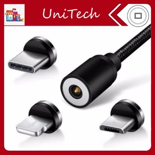 Cáp Hút Nam Châm 3 Đầu Lightling, Micro, Type C [ Bảo Hành 1 Tháng]