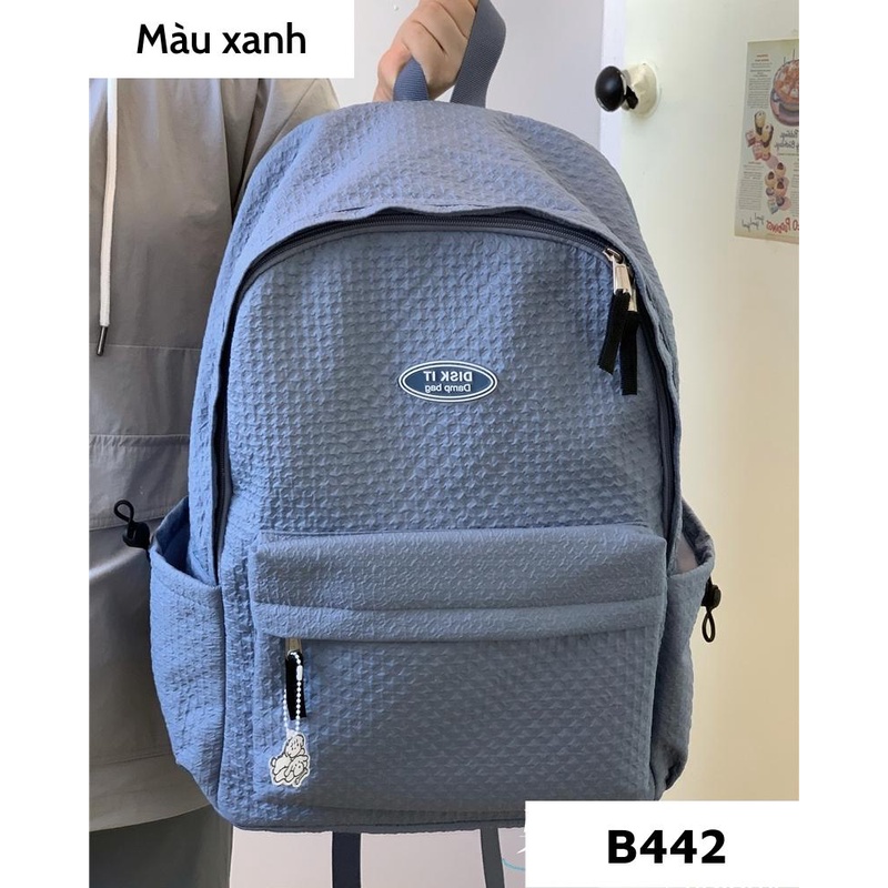 Balo đi học nữ basic trơn ulzzang hàn quốc, cặp sách học sinh đẹp giá rẻ B442 gaga store
