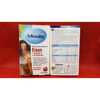 Đồ uống Mivolis Eisen hộp 40 viên