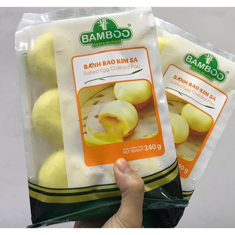 Hàng siêu thị - Bánh Bao Kim Sa Bamboo 240g