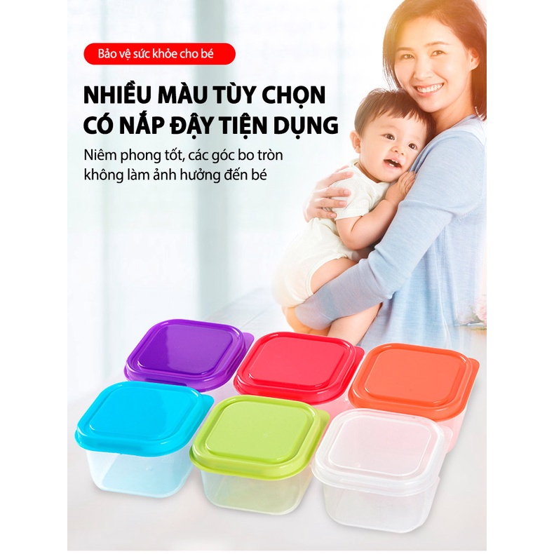 Khay Trữ Đông Hộp Bảo Quản Thực Phẩm 60ml Tiện Dụng